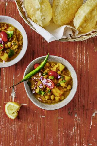Kichererbsen auf Bengalische Art Kichererbsen auf Bengalische Art