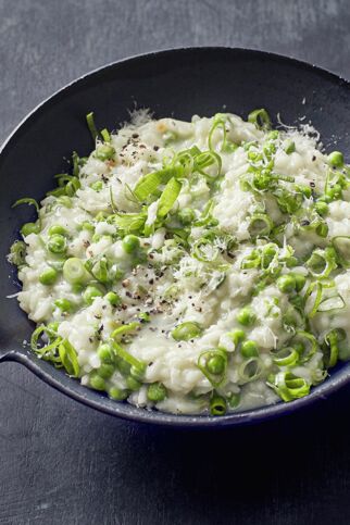 One-Pot-Reis mit Erbsen