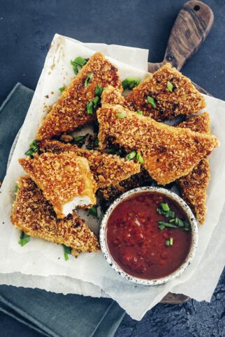 Knusprige Tofuecken Knusprige Tofuecken