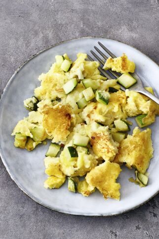 Halloumi-Zucchini-Schmarrn Halloumi-Zucchini-Schmarrn