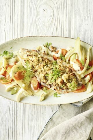 Fischfilet mit Senfkruste