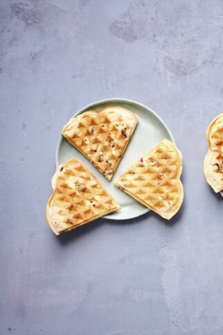 Gebrannte-Mandel-Waffeln