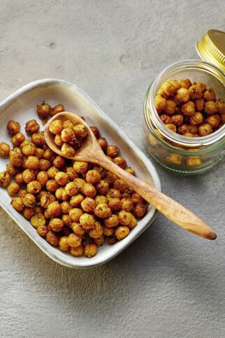 Gebackene Gewürz-Kichererbsen Gebackene Gewürz-Kichererbsen