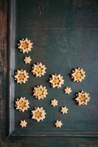 Orangen-Lebkuchen-Sterne Orangen-Lebkuchen-Sterne