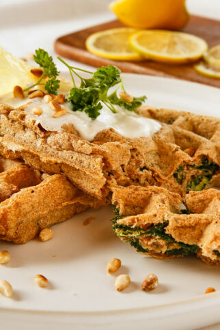 Vegane Spinatwaffeln Vegane Spinatwaffeln