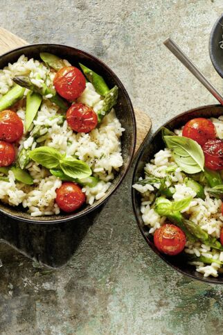 Spargelrisotto mit Tomaten Spargelrisotto mit Tomaten