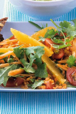 Orangen-Linsen-Salat