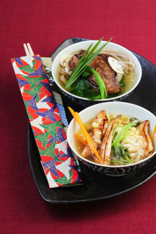 Hähnchen-Ramen-Suppe Hähnchen-Ramen-Suppe