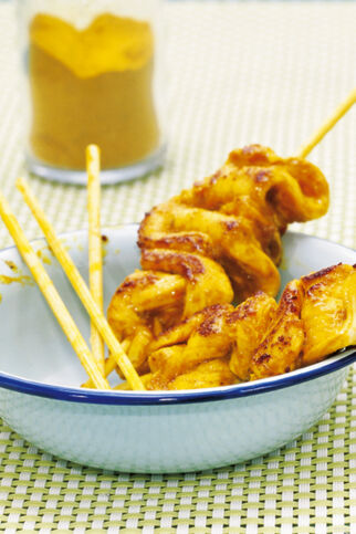 Hähnchenspiesse Süsssauer Hähnchenspiesse Süsssauer