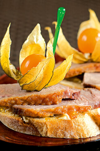 Enten-Orangen-Canapés Enten-Orangen-Canapés