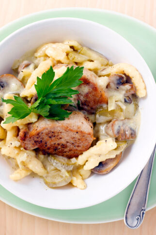 Schweinefilet »Stroganoff« Schweinefilet »Stroganoff«