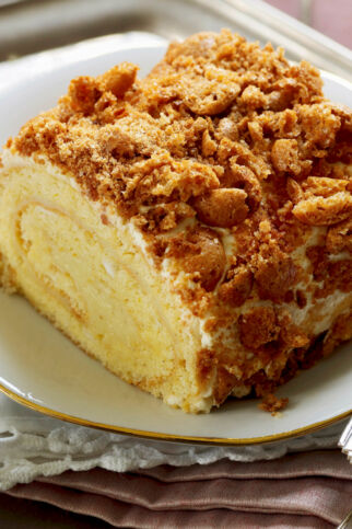 Vanillerolle mit Amarettini Vanillerolle mit Amarettini