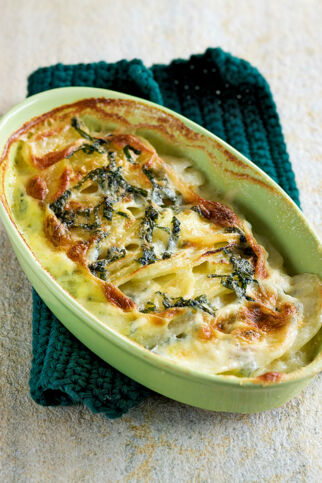 Kohlrabi-Kartoffel-Gratin