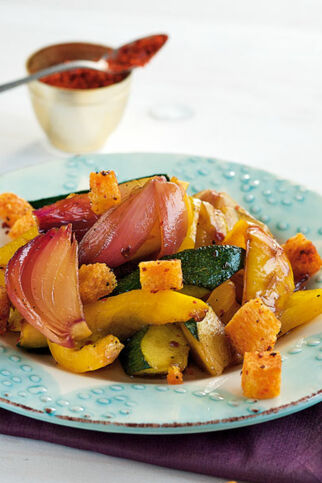 Zucchini-Paprika-Salat Zucchini-Paprika-Salat