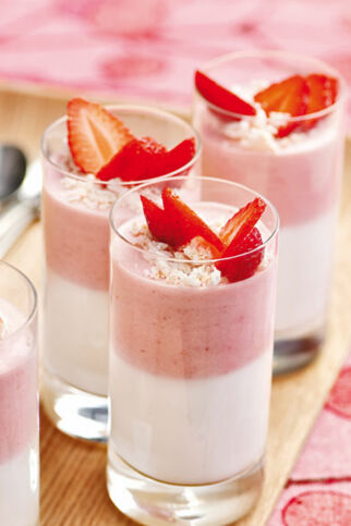 Erdbeer-Zitronen-Creme mit Joghurt