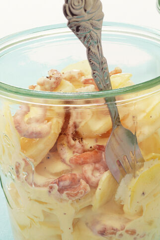 Kartoffelsalat mit Krabben Kartoffelsalat mit Krabben