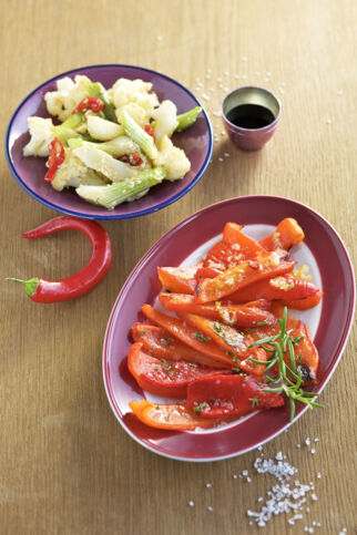 Blumenkohl mit Sesam Blumenkohl mit Sesam