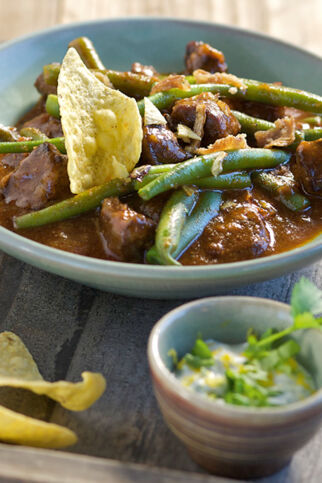 Tacotopf mit grünen Bohnen Tacotopf mit grünen Bohnen