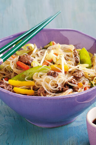 Glasnudel-Hack-Pfanne Glasnudel-Hack-Pfanne