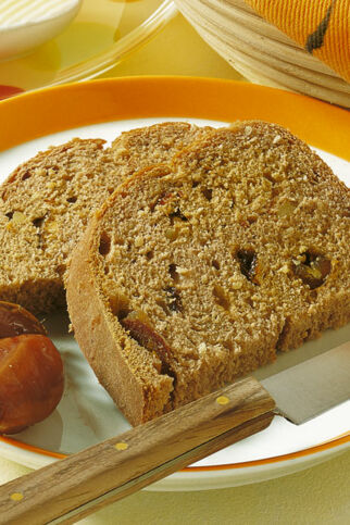 Dattelbrot mit Rosinen - Rezept für den Brotbackautomat Dattelbrot mit Rosinen - Rezept für den Brotbackautomat