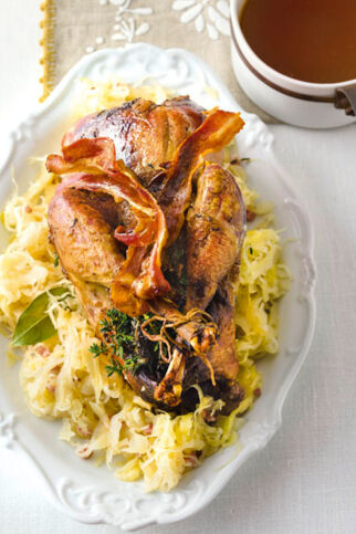Fasan mit fruchtigem Sauerkraut Fasan mit fruchtigem Sauerkraut