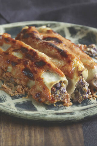 Cannelloni mit Ricotta und Radicchio Cannelloni mit Ricotta und Radicchio