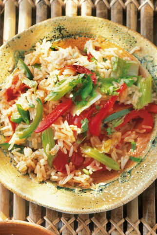 Gebratener Reis mit Gemüse Gebratener Reis mit Gemüse