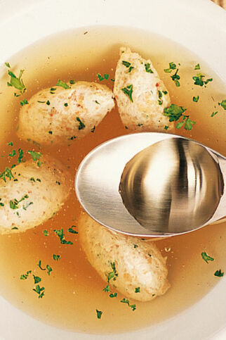 Hühnersuppe mit Wein
