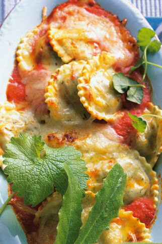 Maultaschen mit Wildkräuterfüllung Maultaschen mit Wildkräuterfüllung