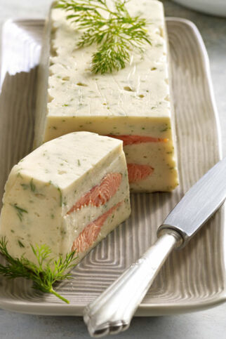 Zanderterrine mit Räucherforelle Zanderterrine mit Räucherforelle