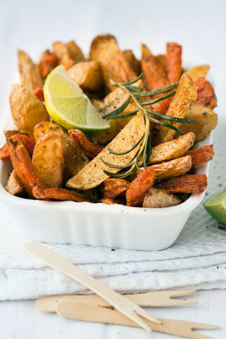 Kartoffel- und Möhren-Wedges Kartoffel- und Möhren-Wedges