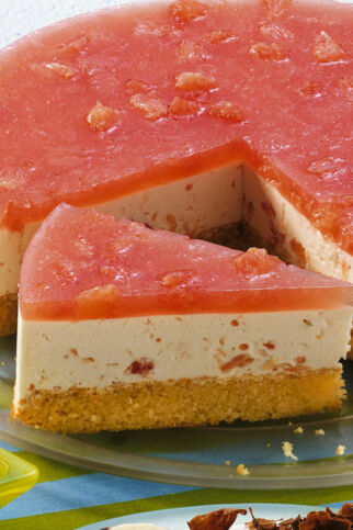 Grapefruit-Frischkäse-Torte