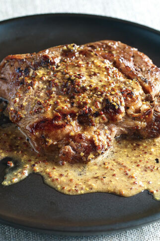 Kalbsschnitzel mit Senfsauce Kalbsschnitzel mit Senfsauce