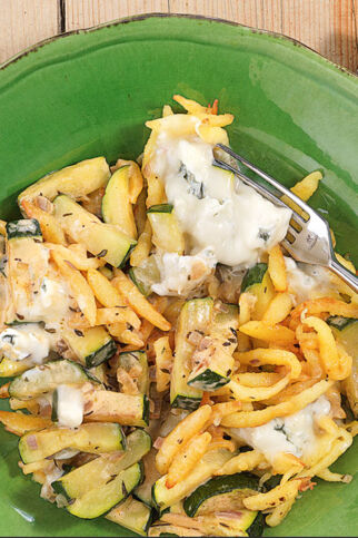 Zucchini-Käse-Spätzle