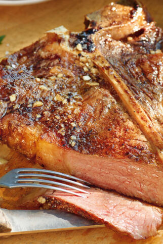 Costata mit Knoblauchöl Costata mit Knoblauchöl