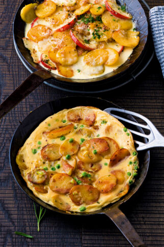 Kartoffel-Tortilla mit Erbsen Kartoffel-Tortilla mit Erbsen