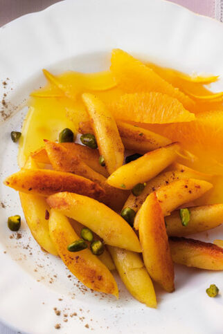 Schupfnudeln mit Orangensauce
