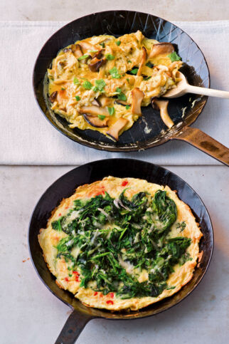 Spinat-Omelett Aglio E Olio Spinat-Omelett Aglio E Olio