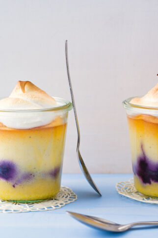 Mini-Käsekuchen mit Baiserhaube Mini-Käsekuchen mit Baiserhaube