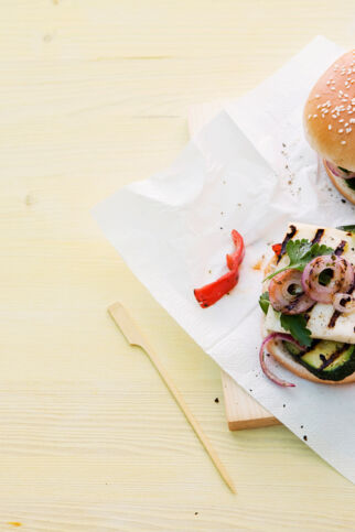 Halloumi-Burger Halloumi-Burger