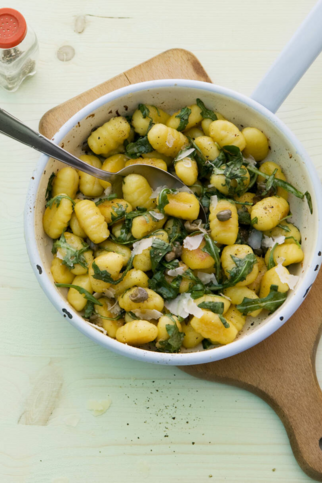 Gnocchi mit Rucolabutter Gnocchi mit Rucolabutter