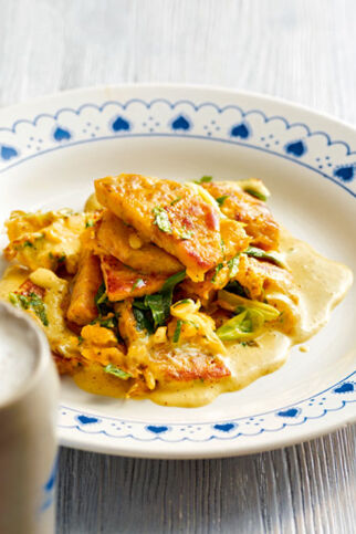 Abgreschte Knödel mit Ei Abgreschte Knödel mit Ei