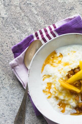 Milchreis mit karamellisierten Äpfeln Milchreis mit karamellisierten Äpfeln