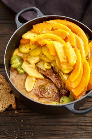 Senfwürziger Gemüse-Rindfleisch-Topf Senfwürziger Gemüse-Rindfleisch-Topf