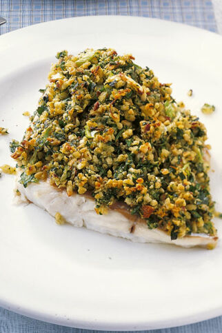 Seelachs mit Nusskruste Seelachs mit Nusskruste