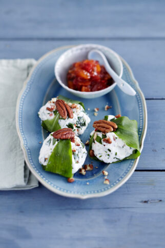 Ziegenfrischkäse mit Chutney Ziegenfrischkäse mit Chutney