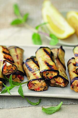 Auberginenröllchen Auberginenröllchen