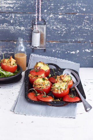 Gefüllte Tomaten mit Pfifferlingen