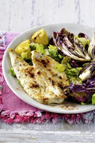 Würzhähnchen mit Radicchio Würzhähnchen mit Radicchio