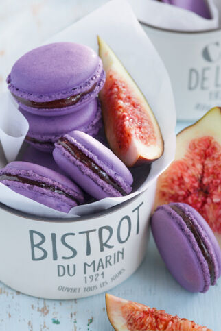 Macarons mit Feigen Macarons mit Feigen